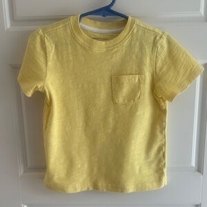 Janie and Jack Bright Yellow Short Sleeve Slub Tee